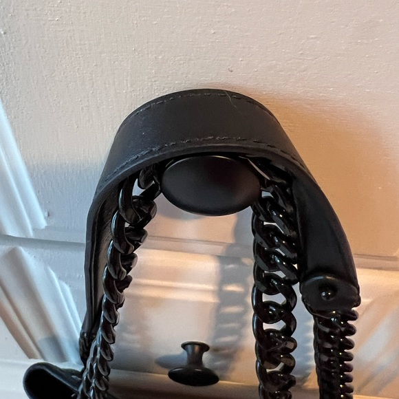 REBECCA MINKOFF EDIE BUCKET SHOULDER BAG - NATURAL/BLACK - LIKE NEW! - Picture 4 of 13